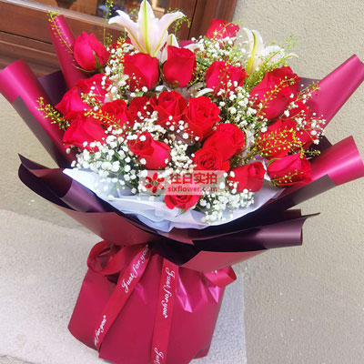 忻州30朵红玫瑰百合，做你余生故事里的人